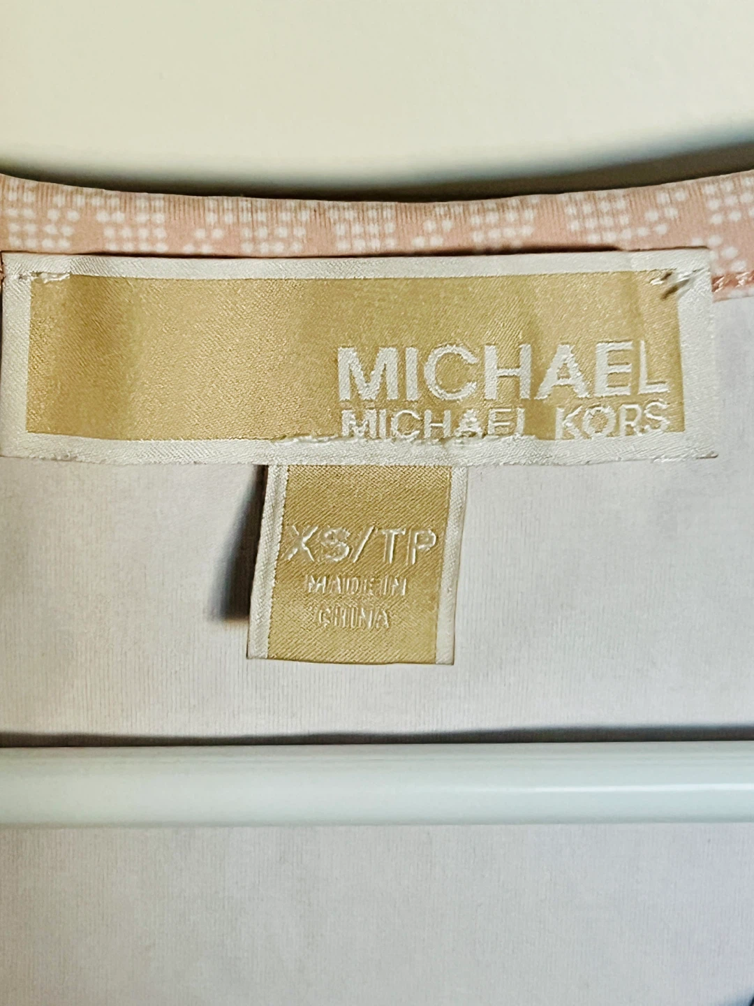 Michael Kors Sports Tank XS/TP Peach MK Logo Racerback - photo 3