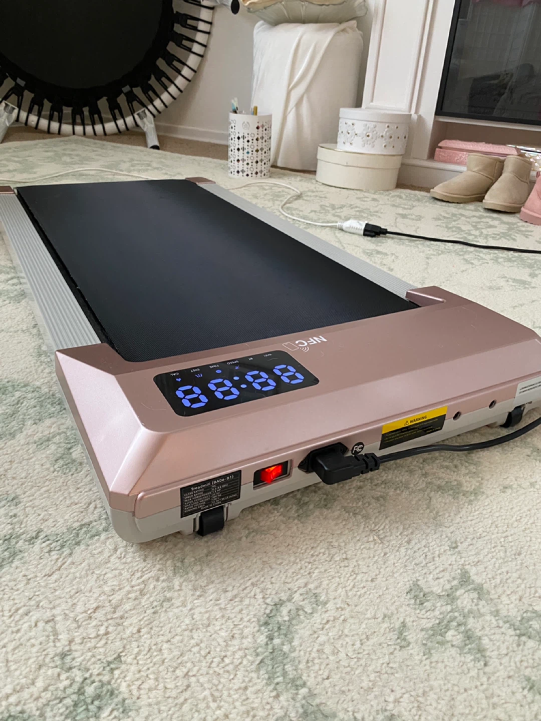 DeerRun Rose Gold Walking Treadmill - photo 2