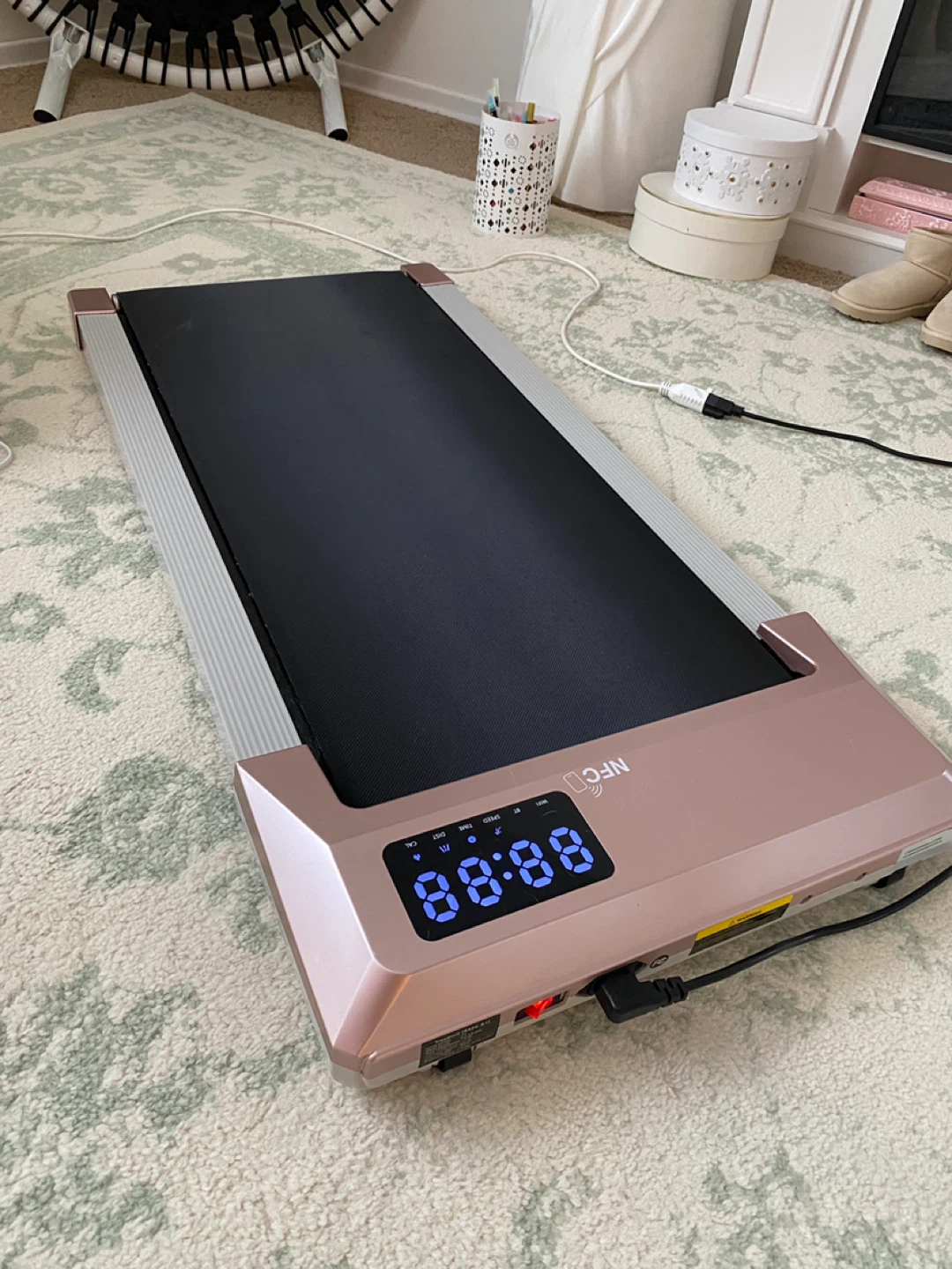 DeerRun Rose Gold Walking Treadmill