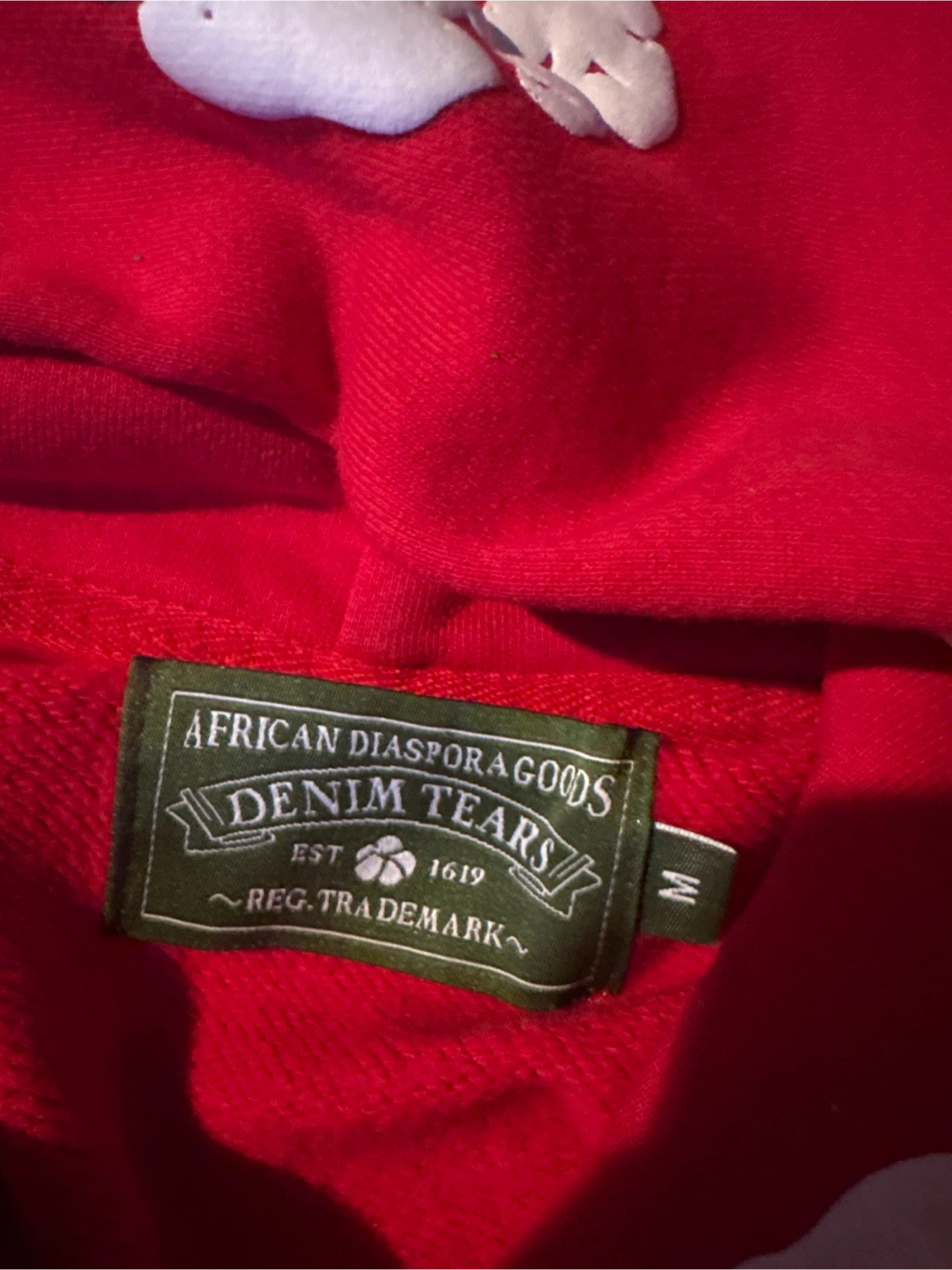 Denim Tears Red Hoodie - photo 3