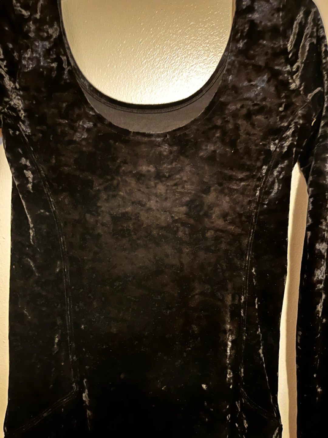 Black Velvet Long Sleeve mini dress - photo 4