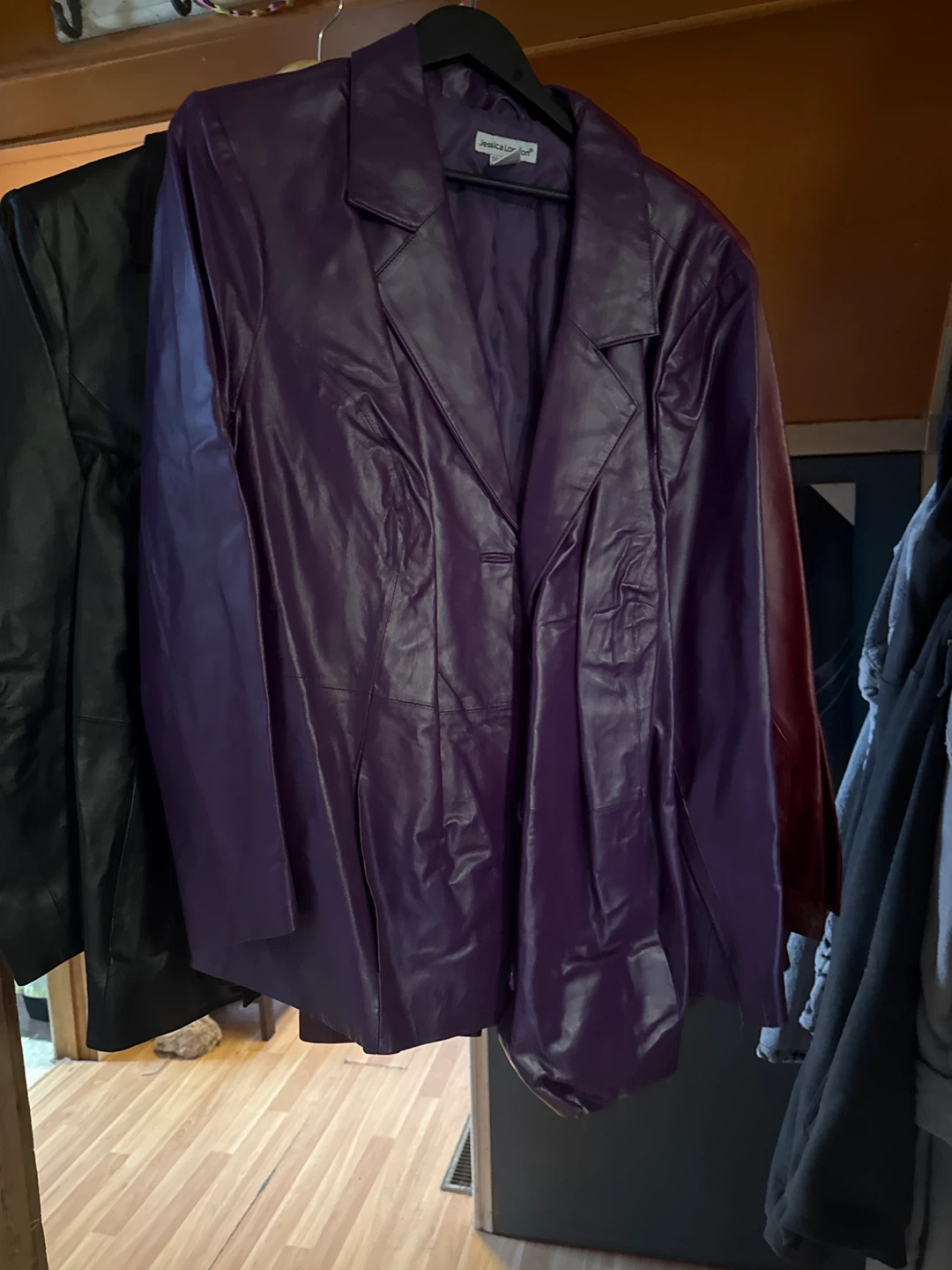 Jessica London Faux Leather Blazer - photo 2
