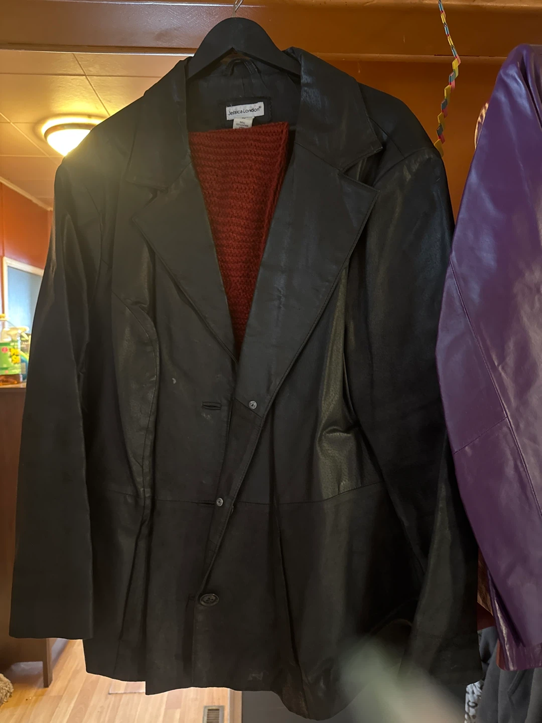 Jessica London Faux Leather Blazer - photo 3