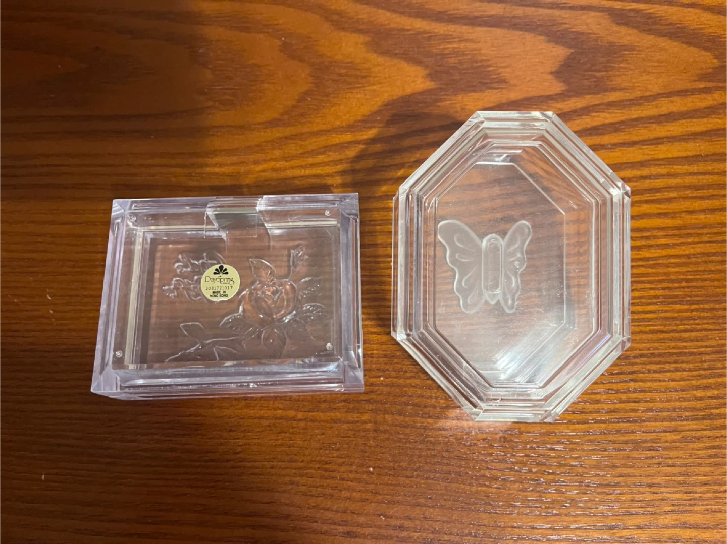 VINTAGE ACRYLIC/LUCITE TRINKET BOXES - photo 2