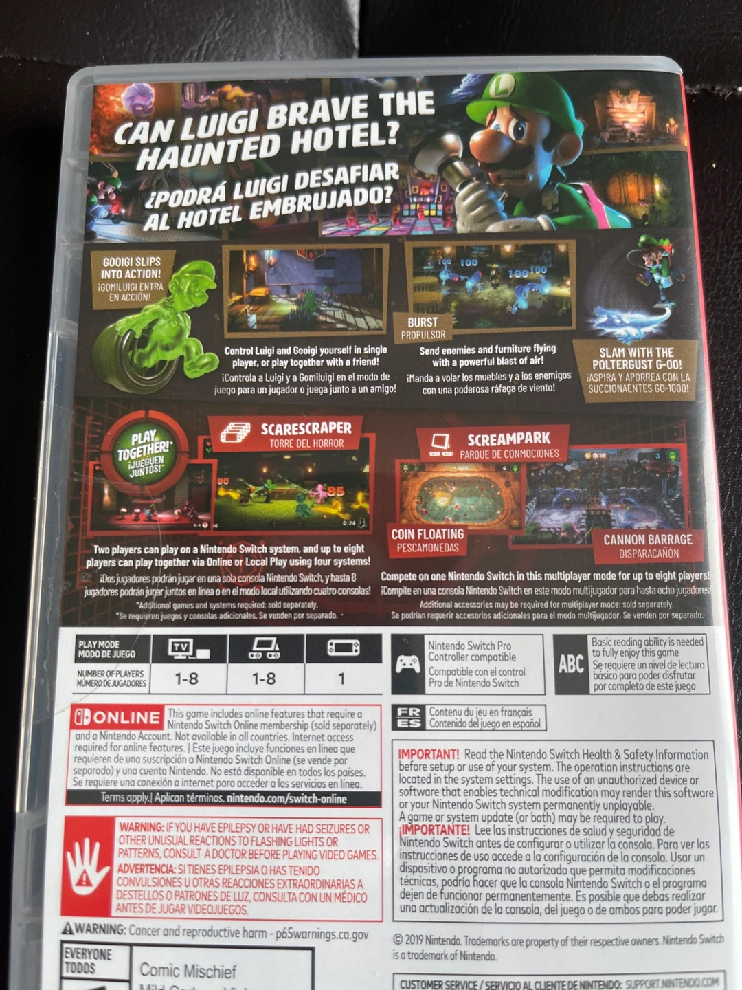 Nintendo Switch Luigi's Mansion 3 Game - photo 2