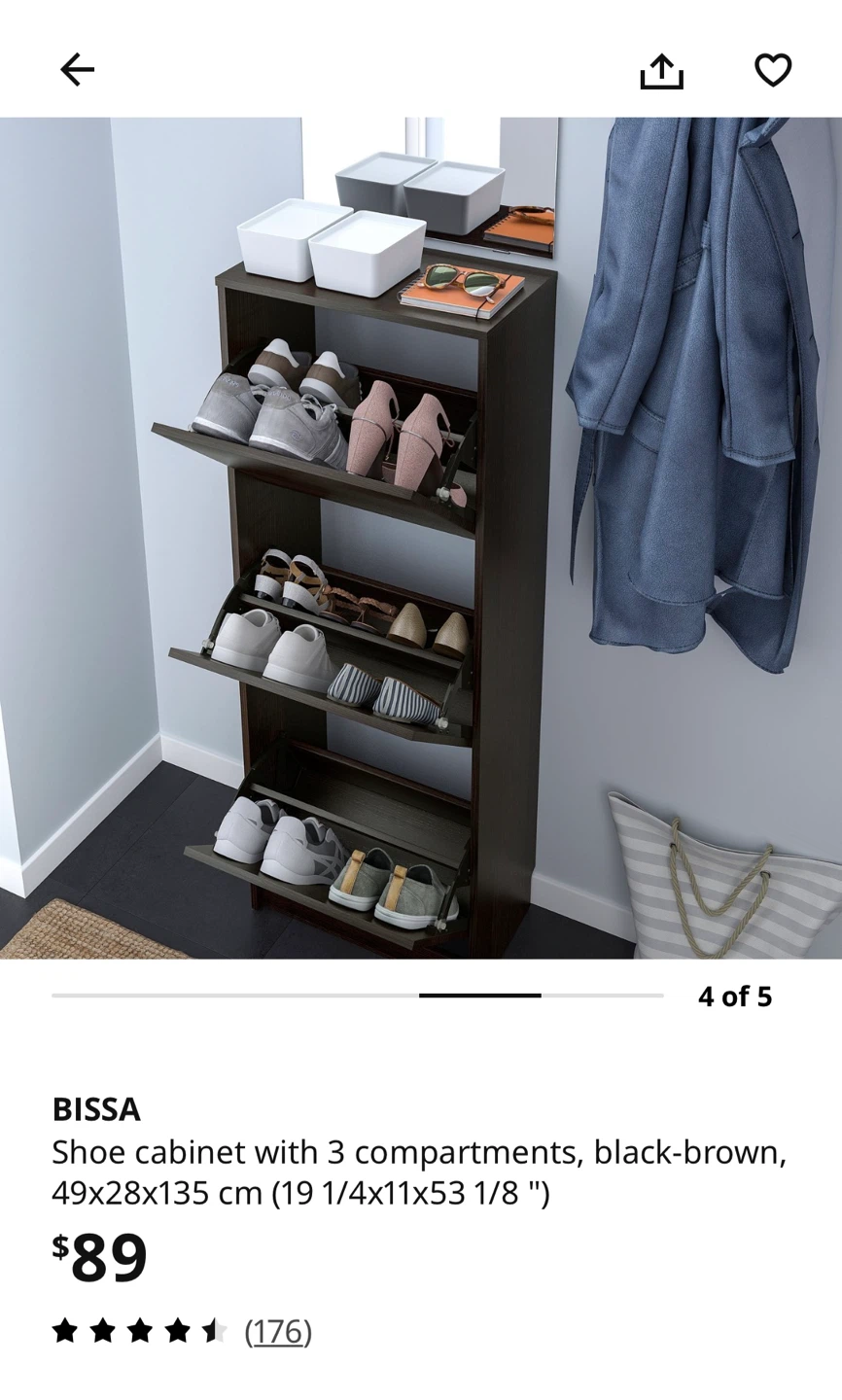 IKEA BISSA Shoe Cabinet - photo 2