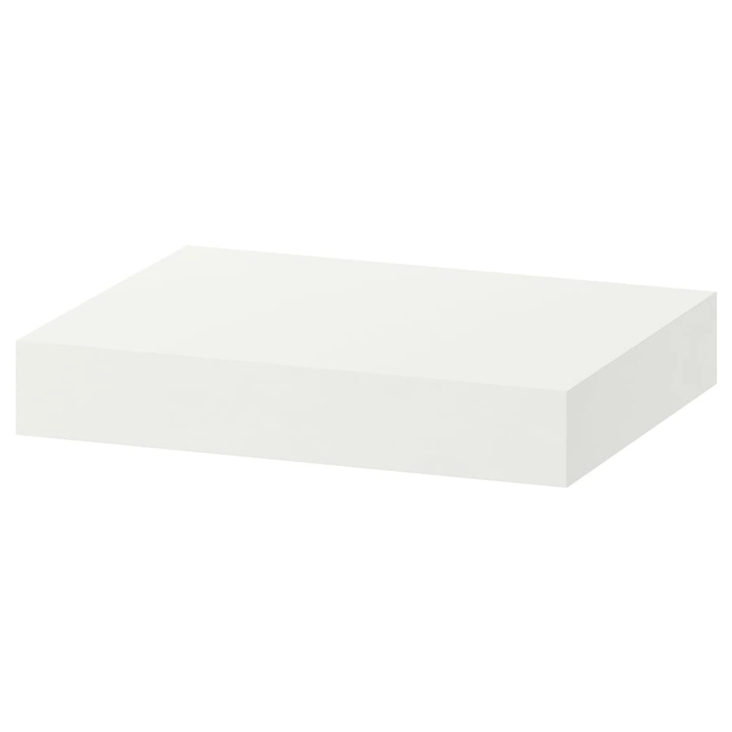 Floating white IKEA LACK Wall Shelves - photo 2