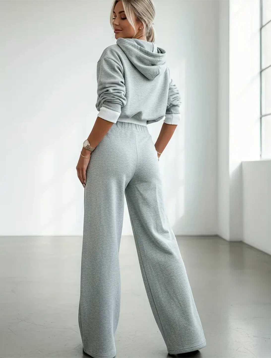 New Grey Sweatpant and Hoodie Set - photo 3