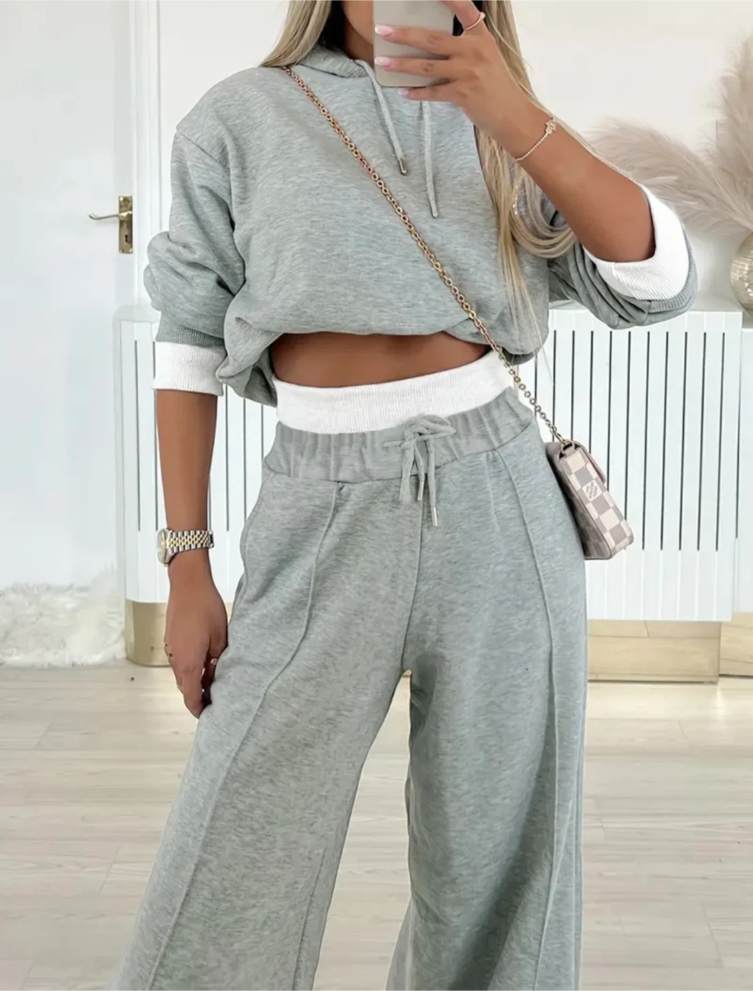 New Grey Sweatpant and Hoodie Set - photo 5