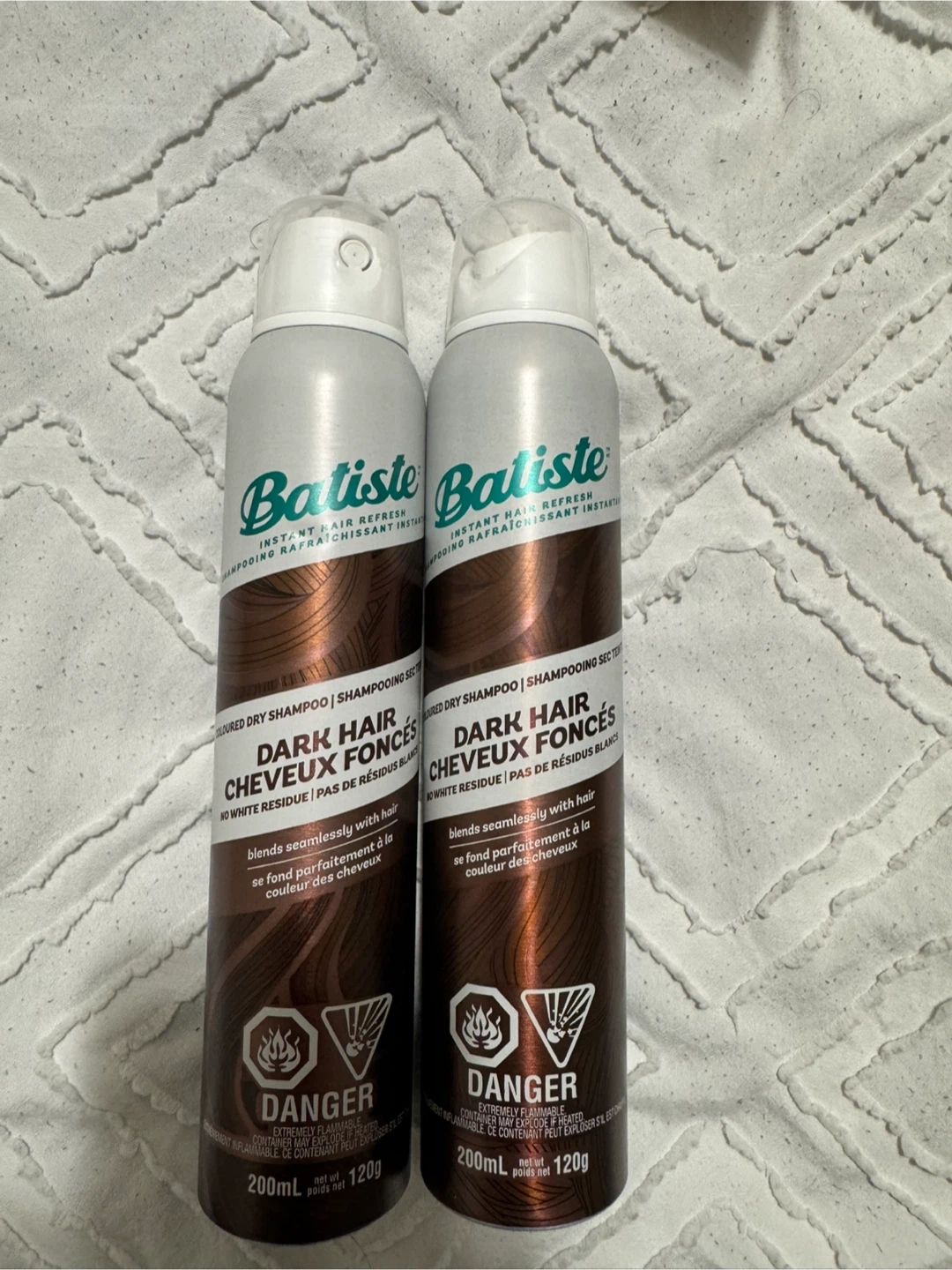 Batiste Dark Hair Dry Shampoo (200mL x 2)
