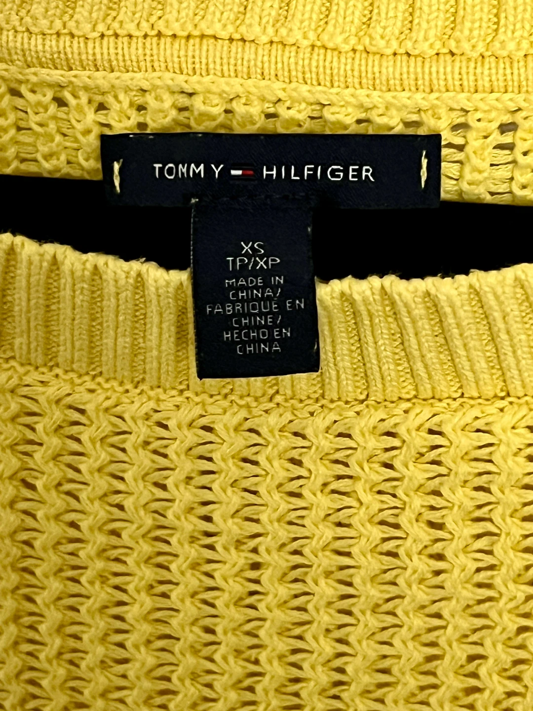 Tommy Hilfiger Yellow Knit Sweater - XS - photo 2