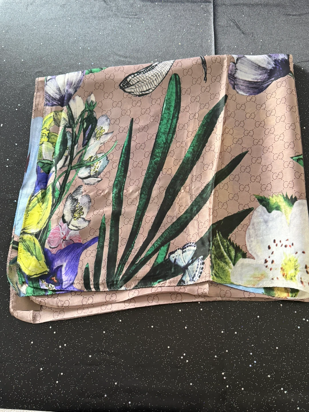 Gucci Floral Print Silk Scarf - photo 2