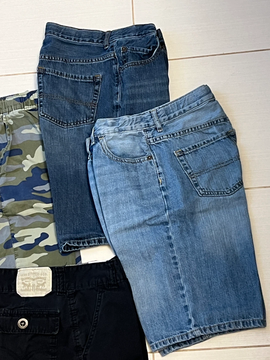 Boys Shorts Bundle - Levi's Cargo Shorts & Denim Shorts - photo 2