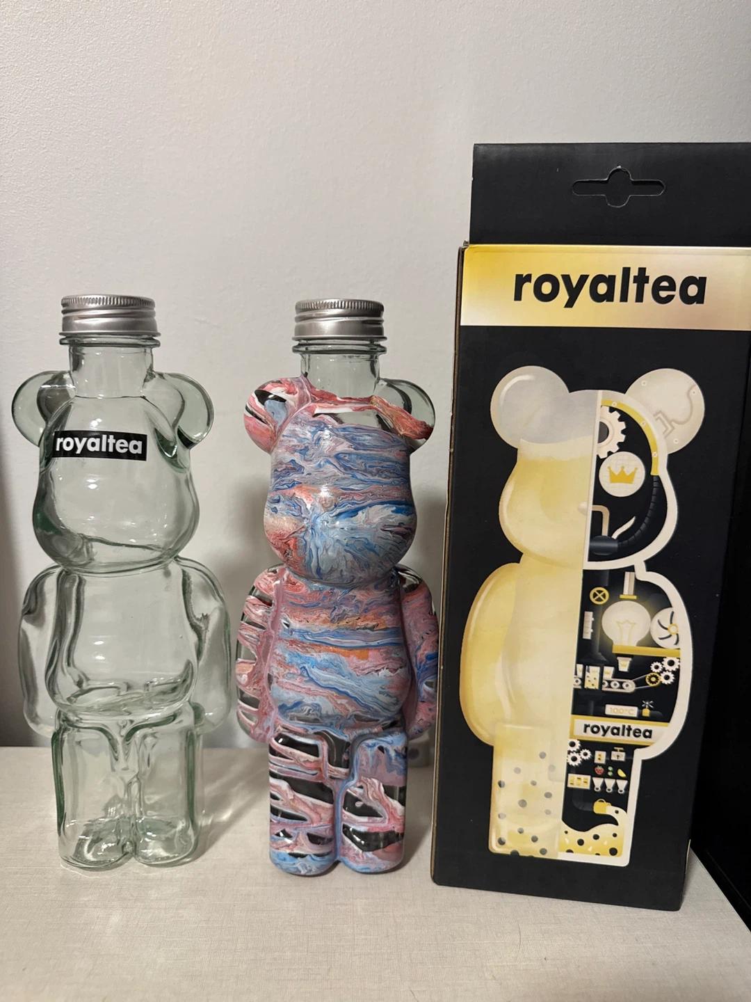 Royaltea Bearbrick Style Bottle