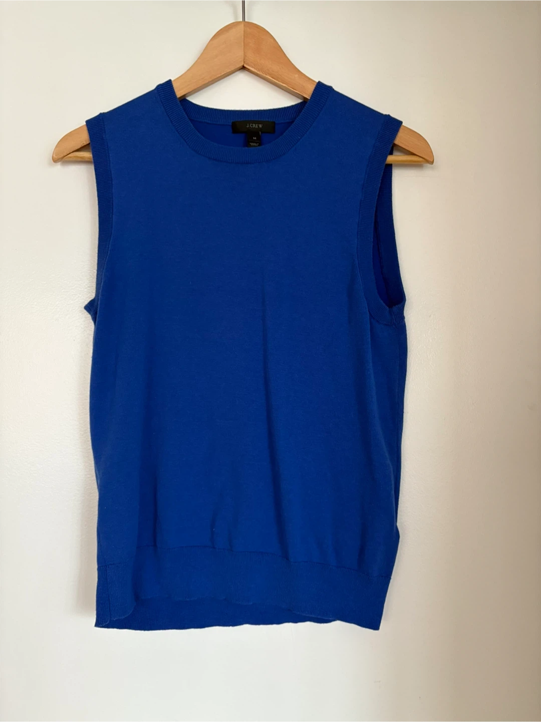 J. Crew Blue Sleeveless Sweater Vest Size M