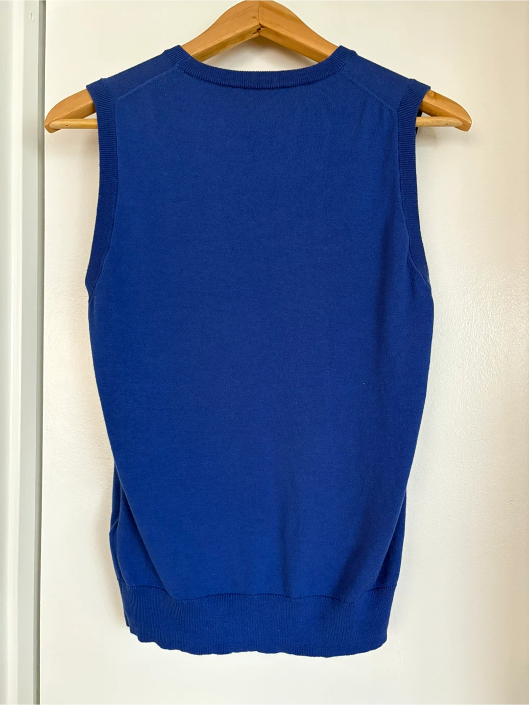 J. Crew Blue Sleeveless Sweater Vest Size M - photo 3