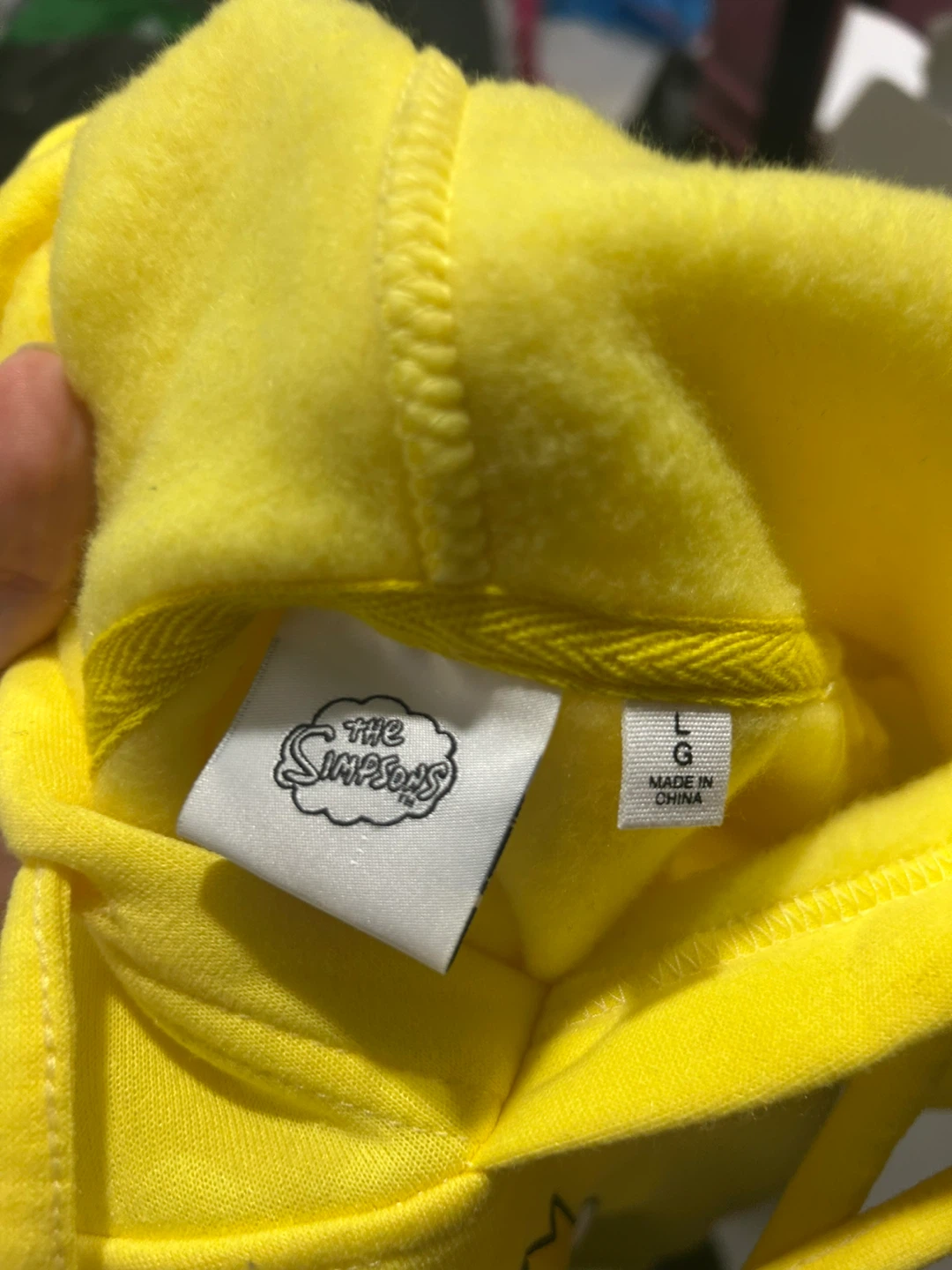 The Simpsons Bart Simpson Yellow Hoodie Size L - photo 2
