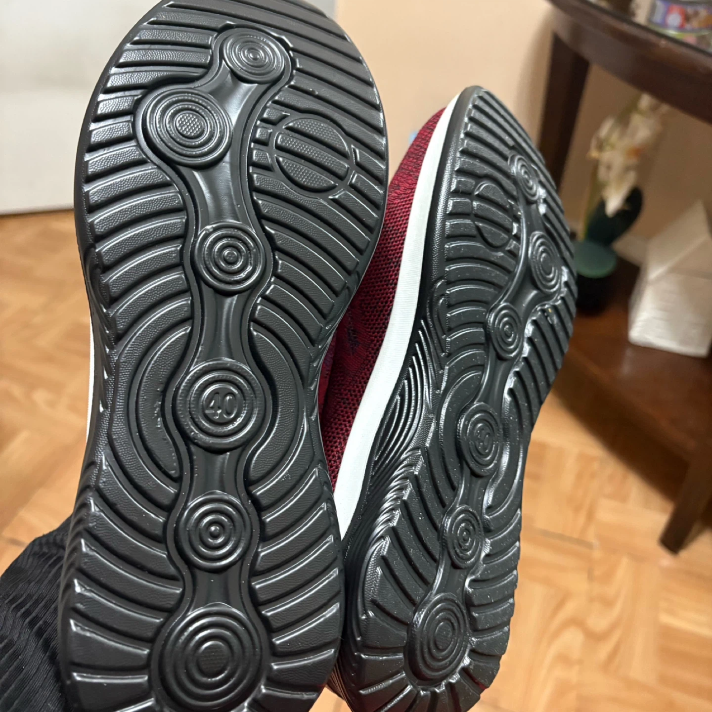 Fashion Sneakers Athletic Shoes Burgundy - photo 3