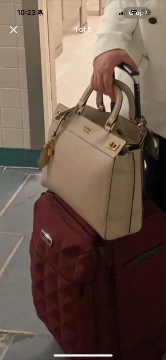 Guess Women's Beige Satchel Handbag