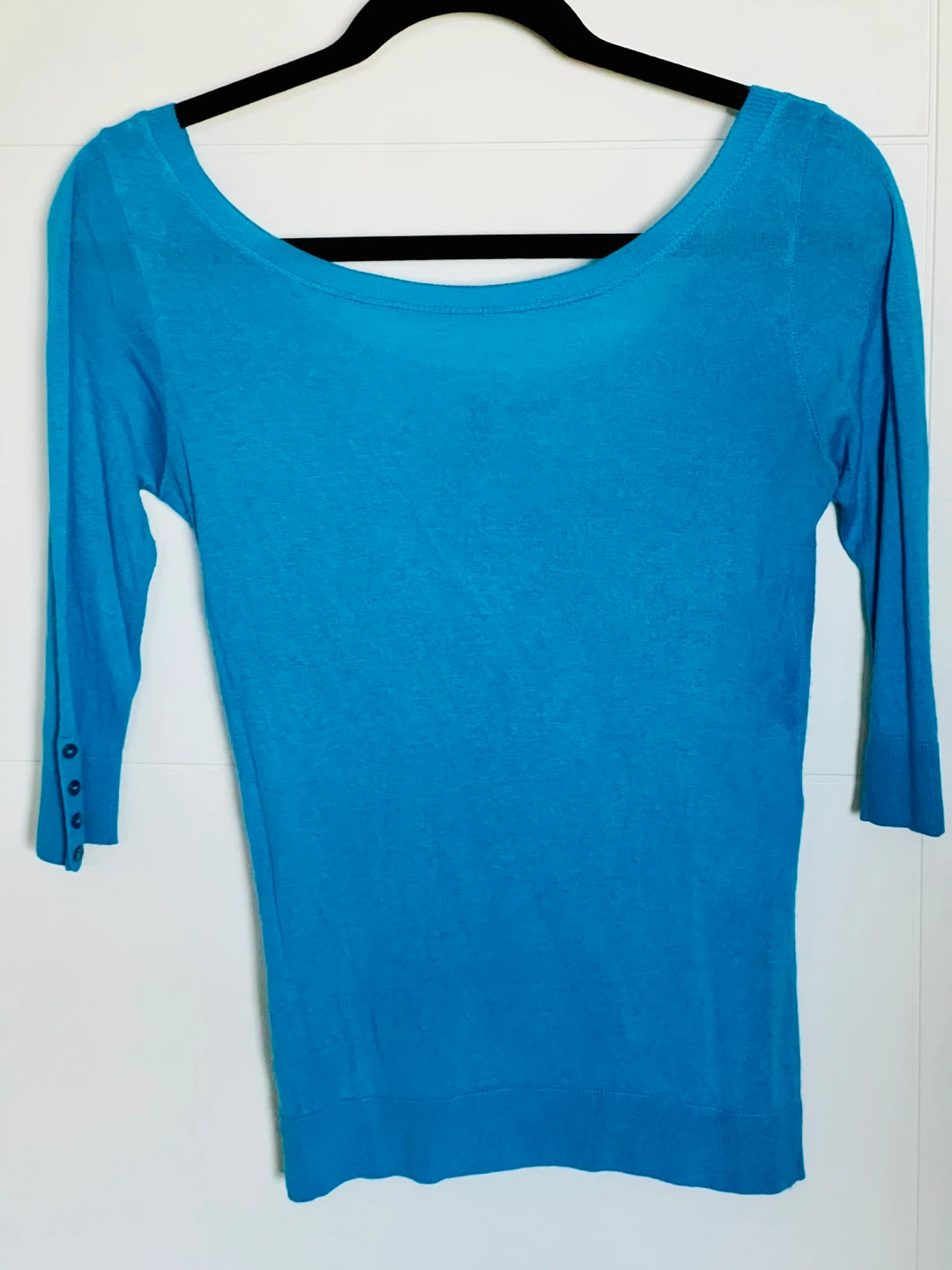 Benetton Blue Knit Top