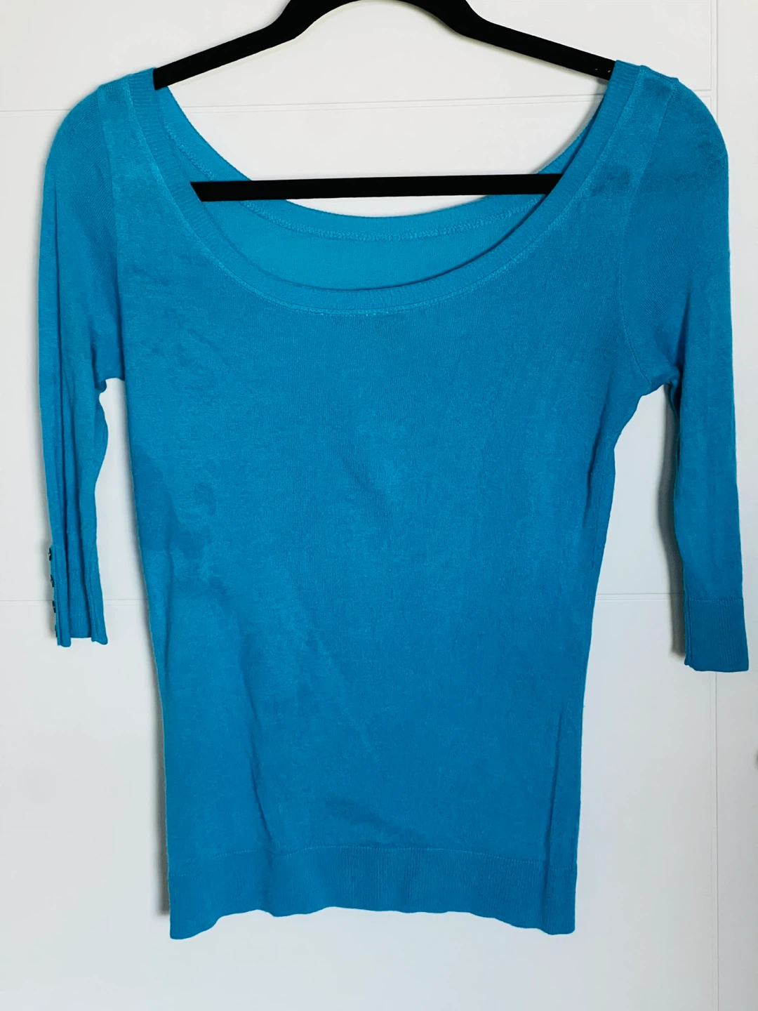 Benetton Blue Knit Top - photo 2