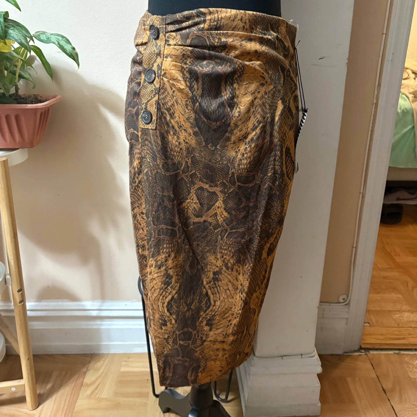 Haute Monde Snake Print Pencil Skirt Size L
