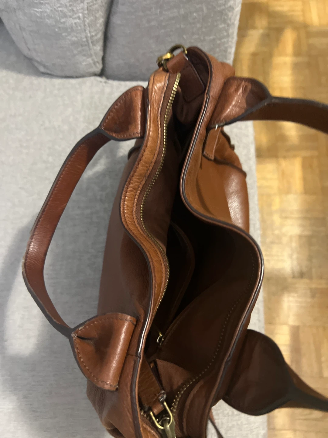 Fossil Brown Leather Handbag - photo 2