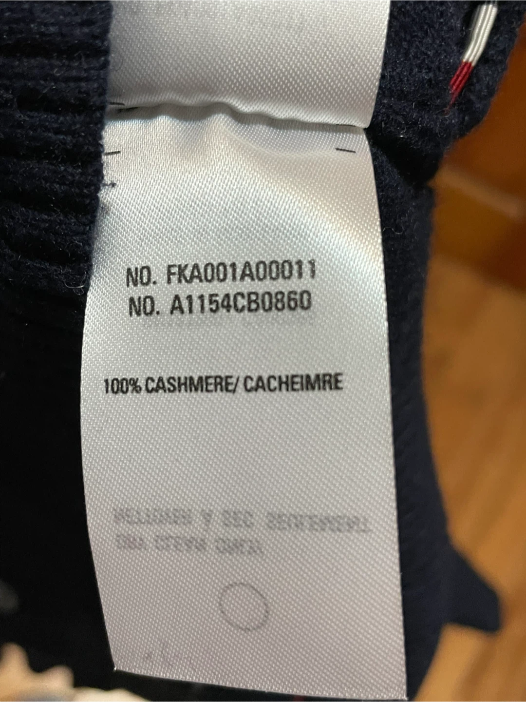 THOM BROWNE Navy Blue Sweater with White Stripes - photo 3