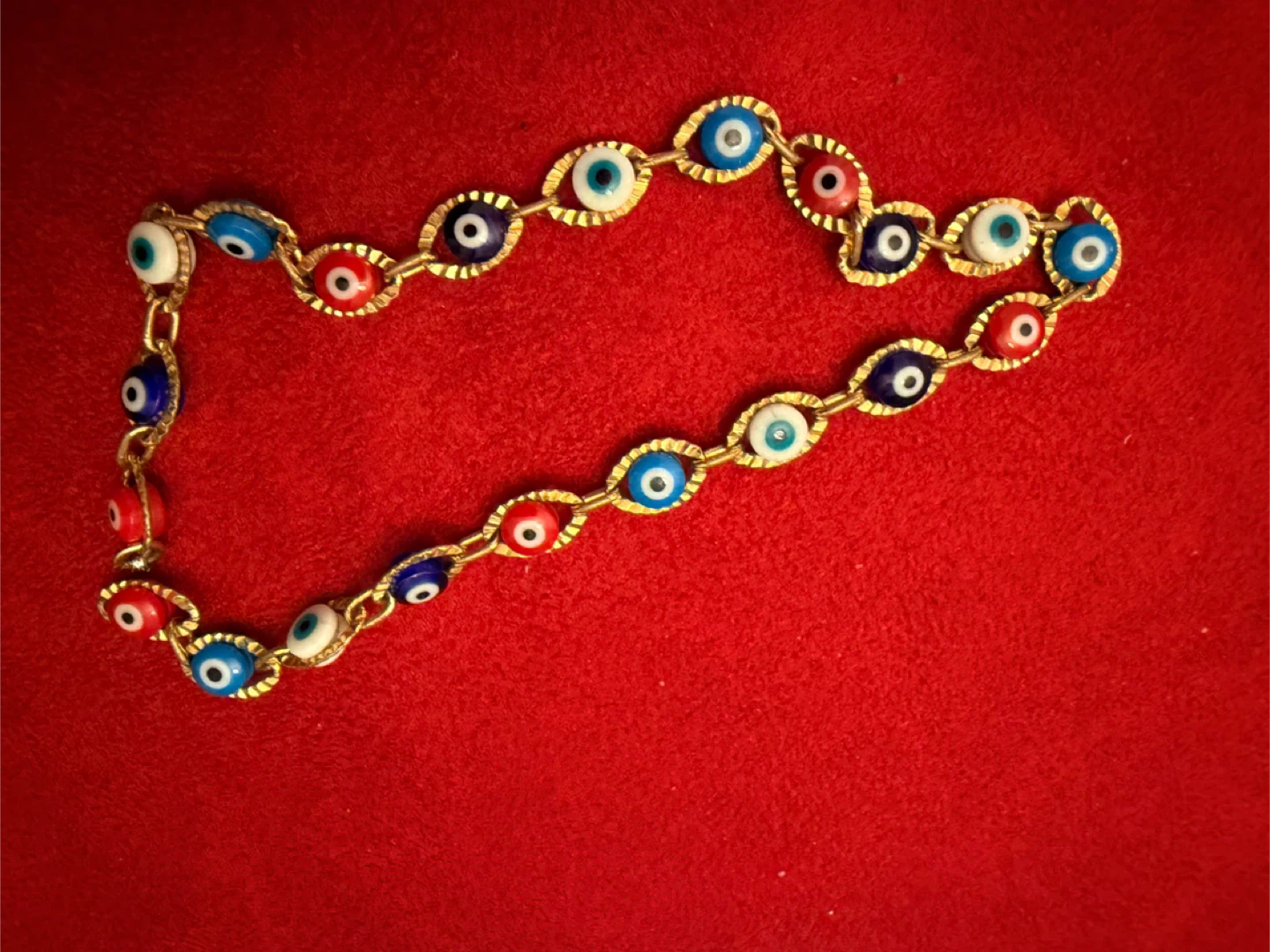 Gold Tone Evil Eye Charm Bracelet - photo 4