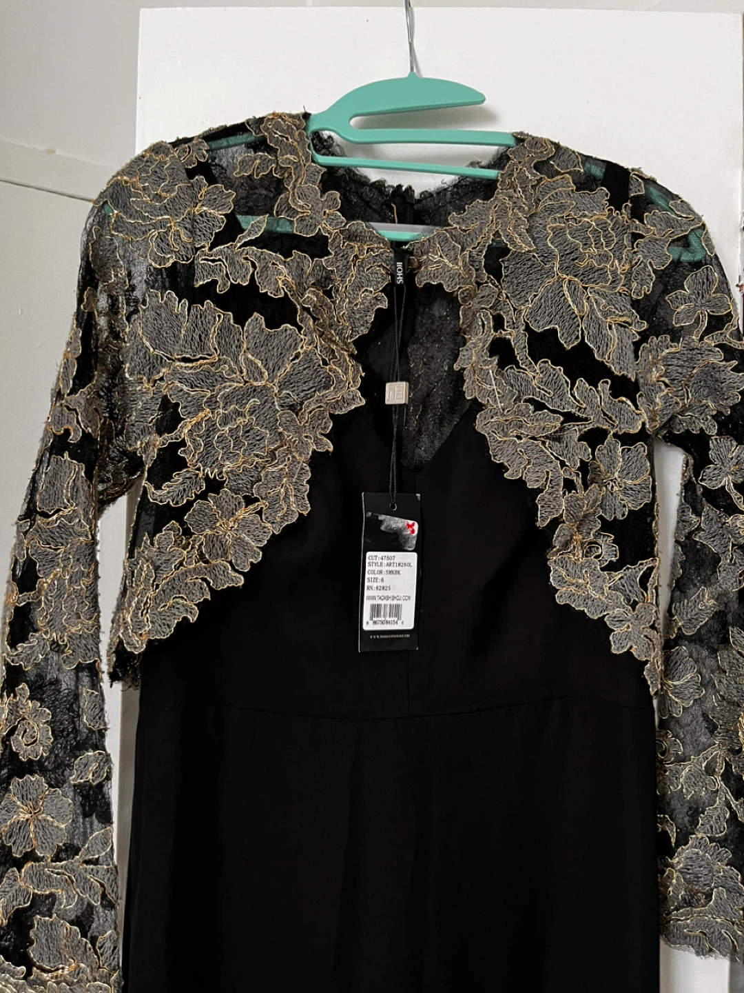 Tadashi Shoji Black Evening Dress Size 6 - photo 2