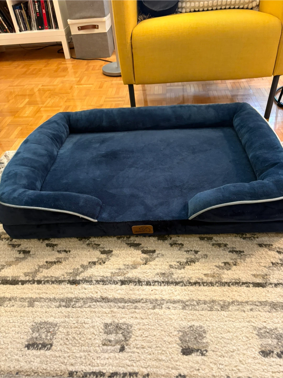 Bedsure Orthopedic Dog Bed - Large, Blue - photo 2