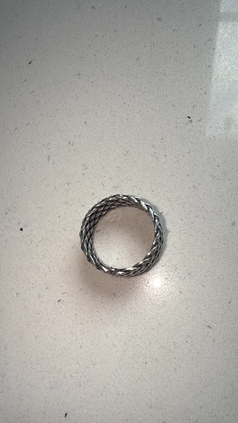 Sterling Silver Woven band Ring - photo 5