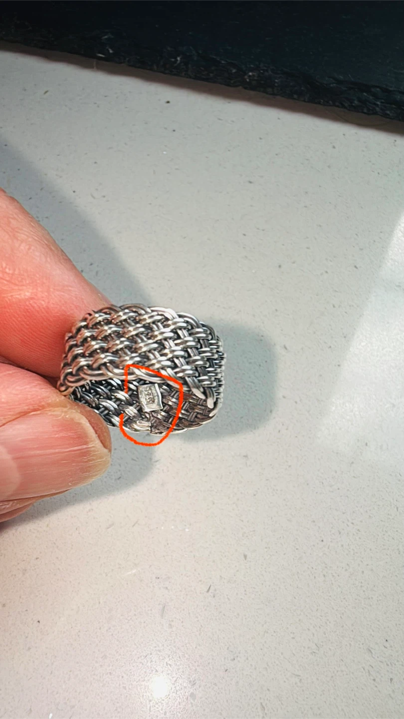 Sterling Silver Woven band Ring