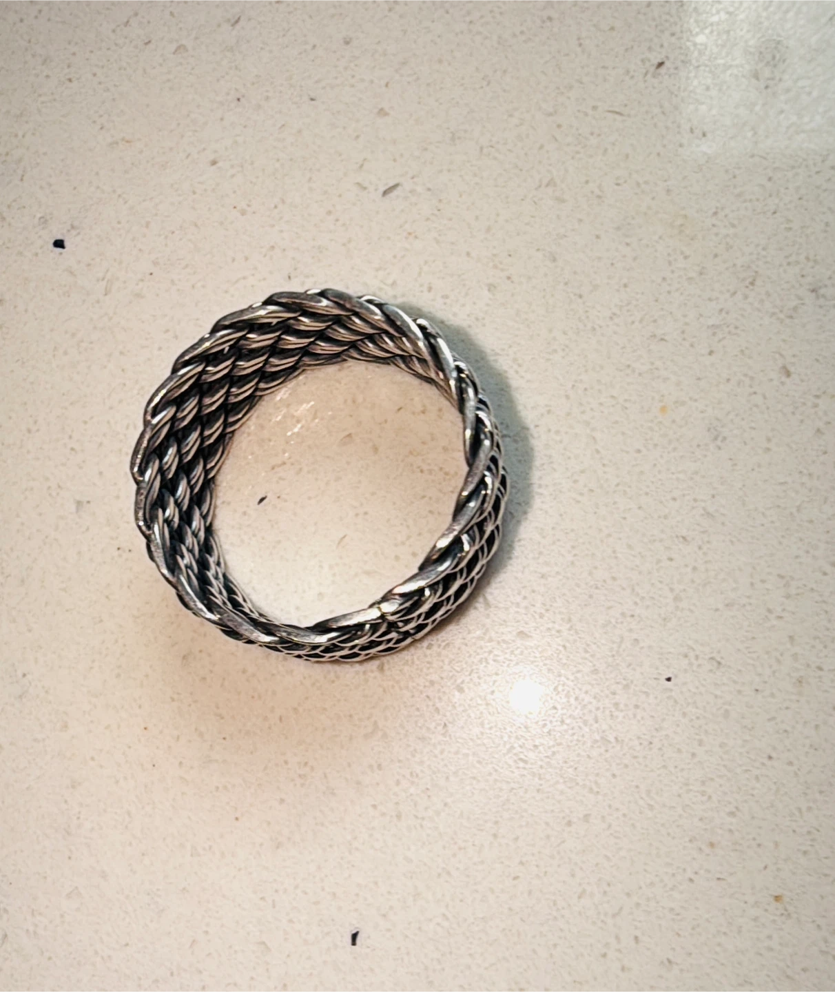 Sterling Silver Woven band Ring - photo 3