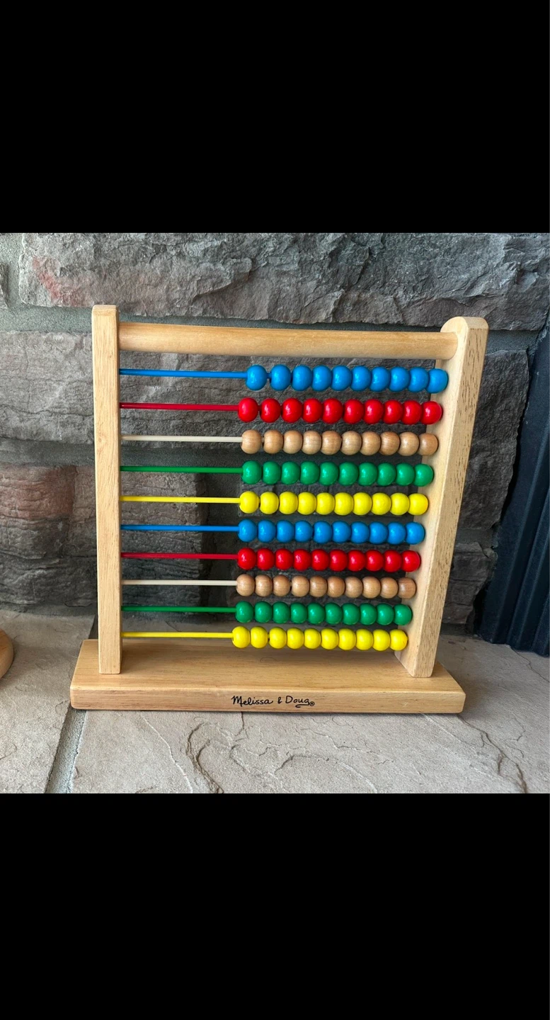 Melissa & Doug Classic Wooden Abacus Toy