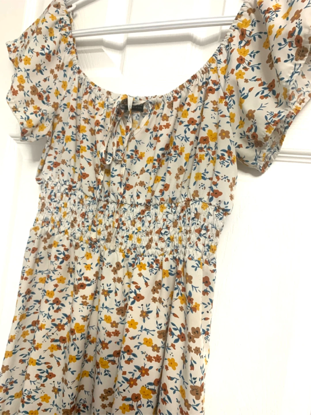 SHEIN Floral Off-the-Shoulder Maxi Dress Size M - photo 2