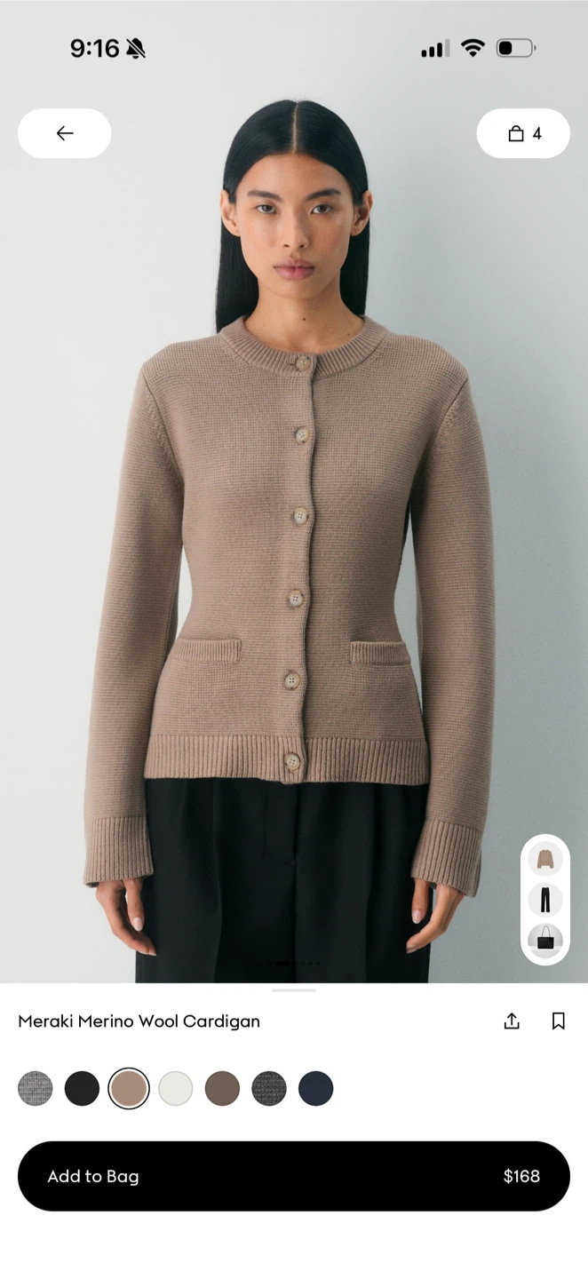 Aritzia meraki merino wool cardigan - photo 5