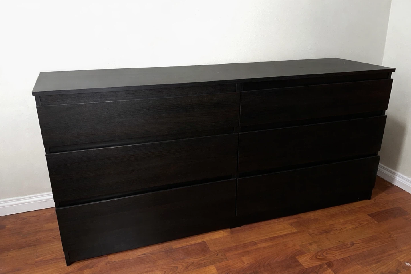 IKEA MALM 6-drawer dresser in black-brown - photo 3