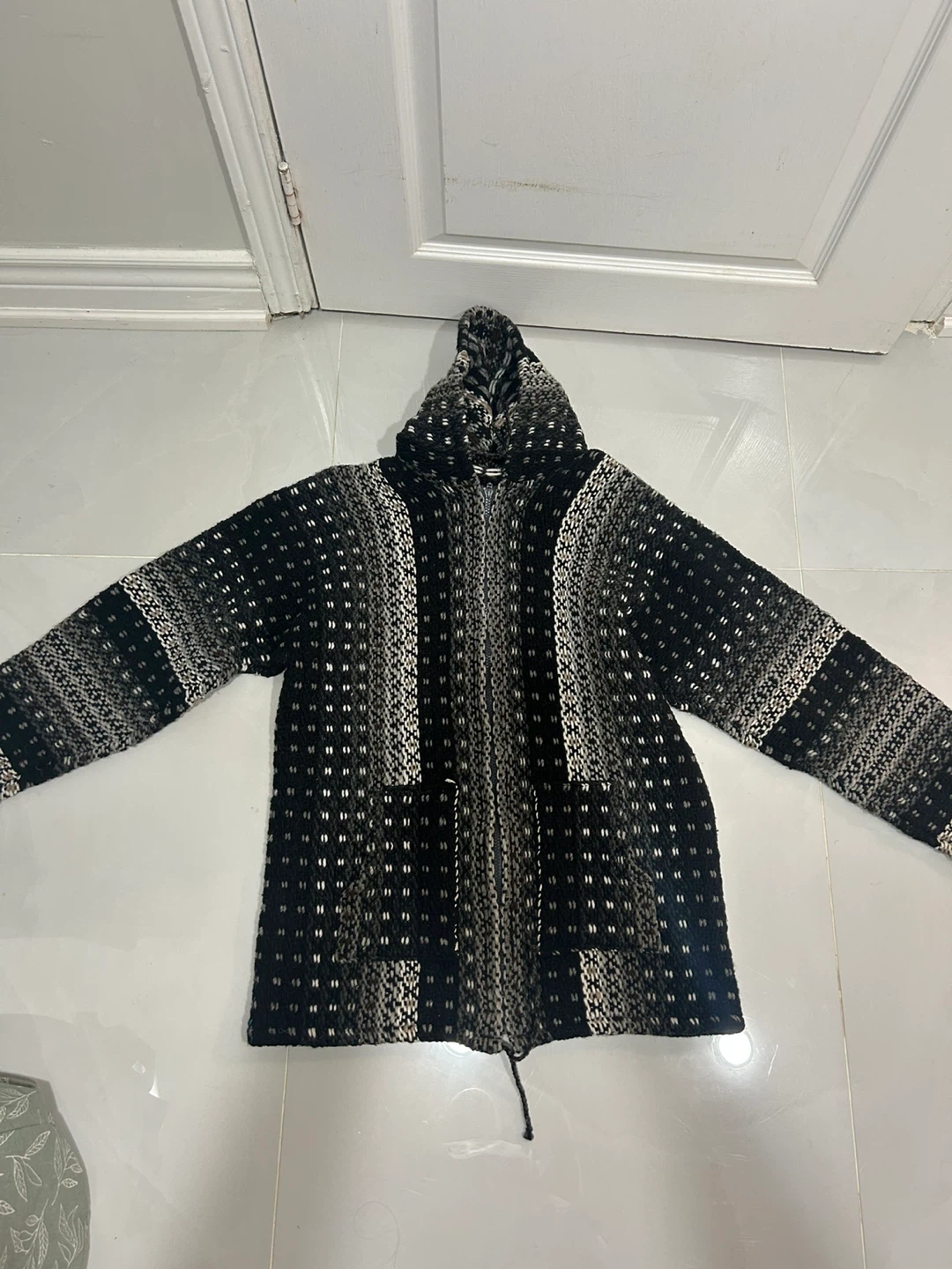 Hooded Knit Jacket