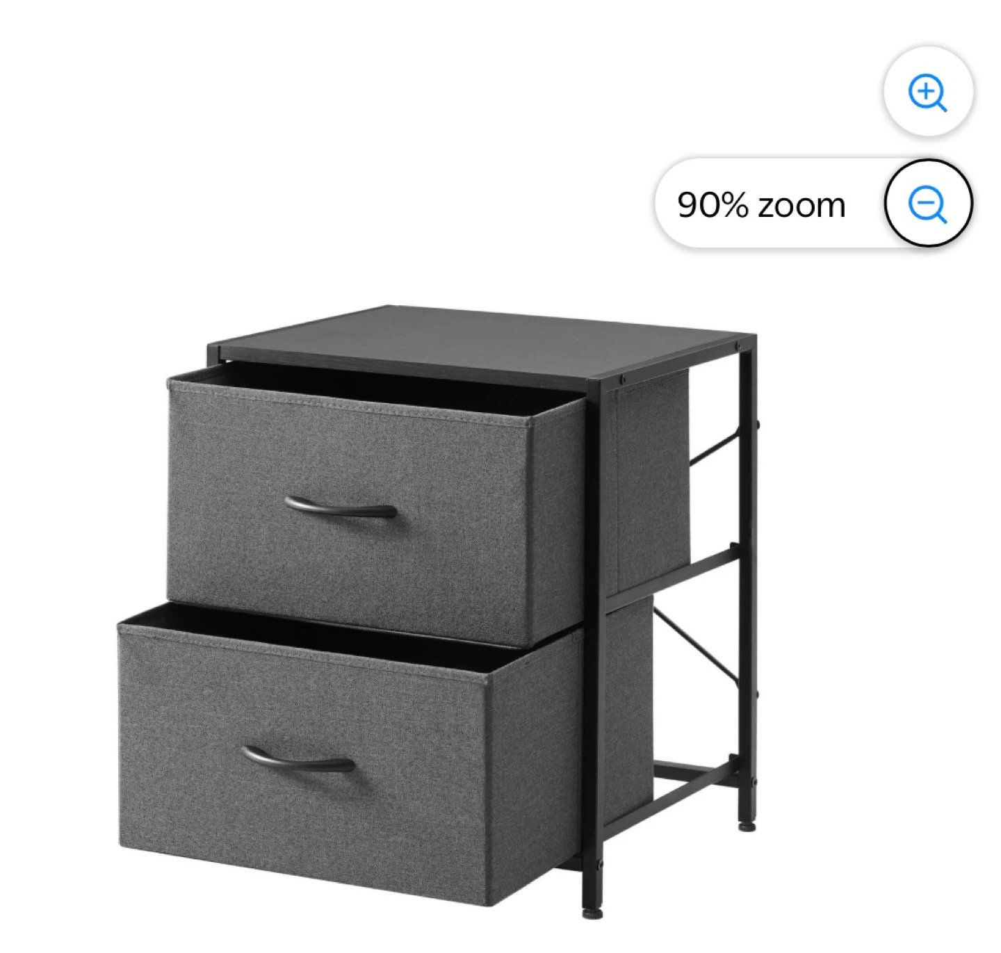 2-Drawer Fabric Nightstand - photo 3