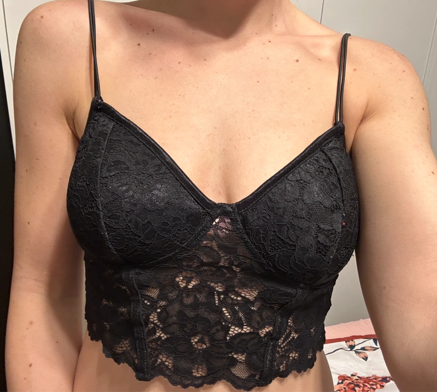 Bozzolo Black Lace Bralette & Dynamite Teal Skirt Set - photo 5