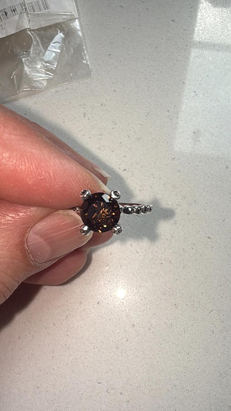 Genuine Topaz & Marcasites ring