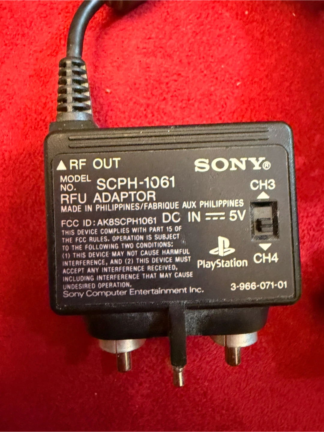 Sony PlayStation RFU Adapter SCPH-1061