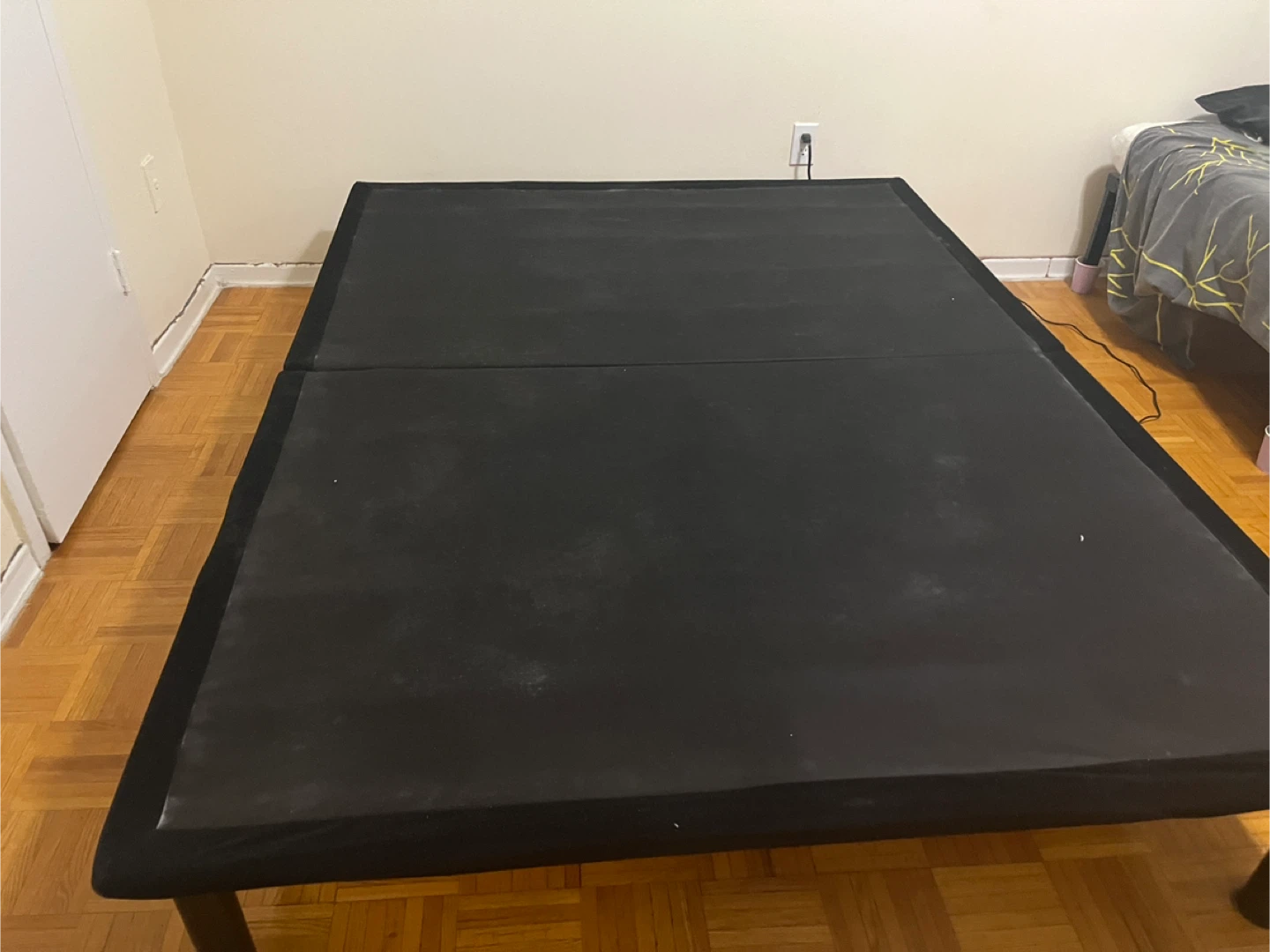 Move out sale-Foldable Black Queen Bed Frame - photo 2