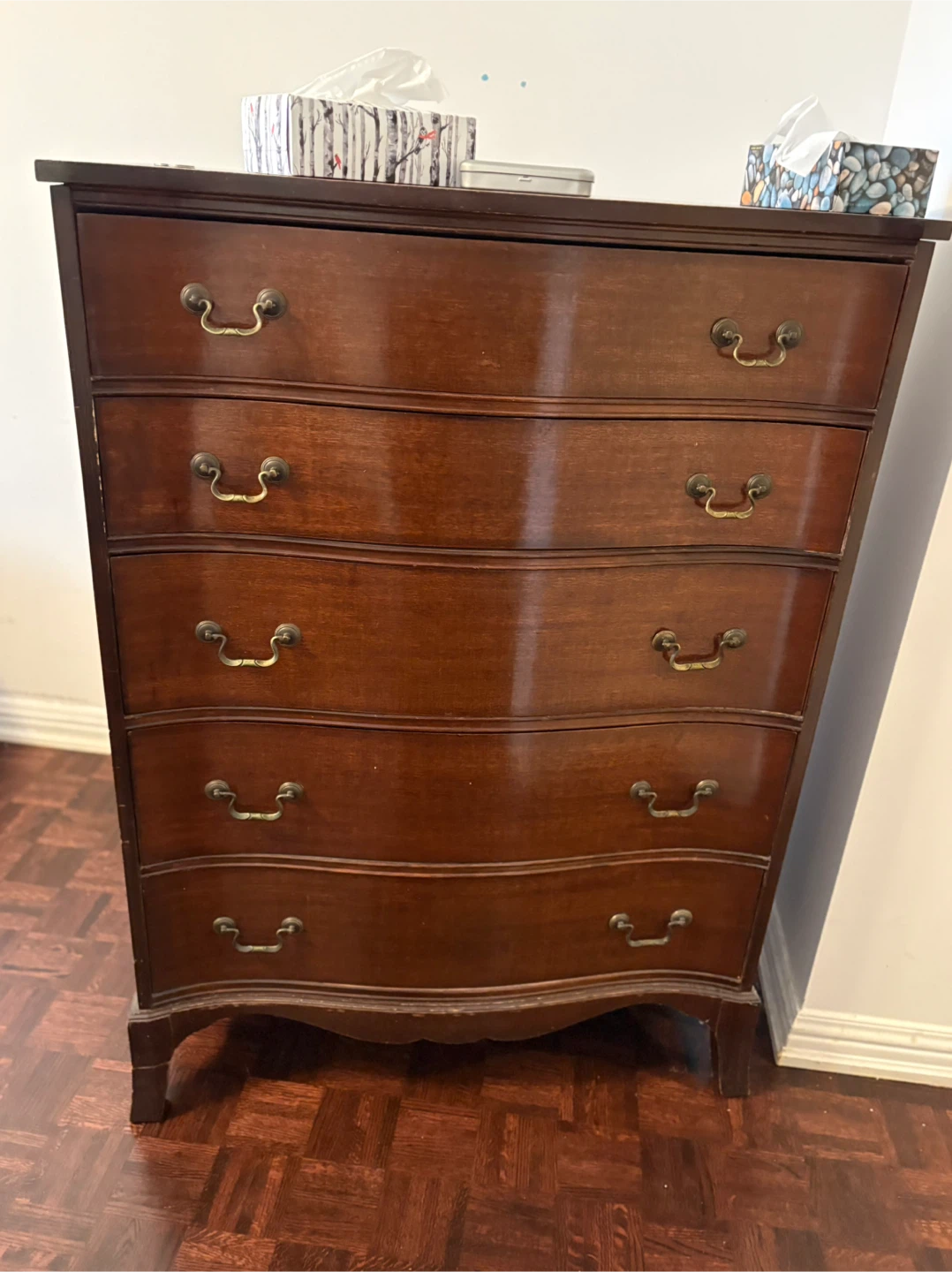 Vintage 5-Drawer Tall Dresser