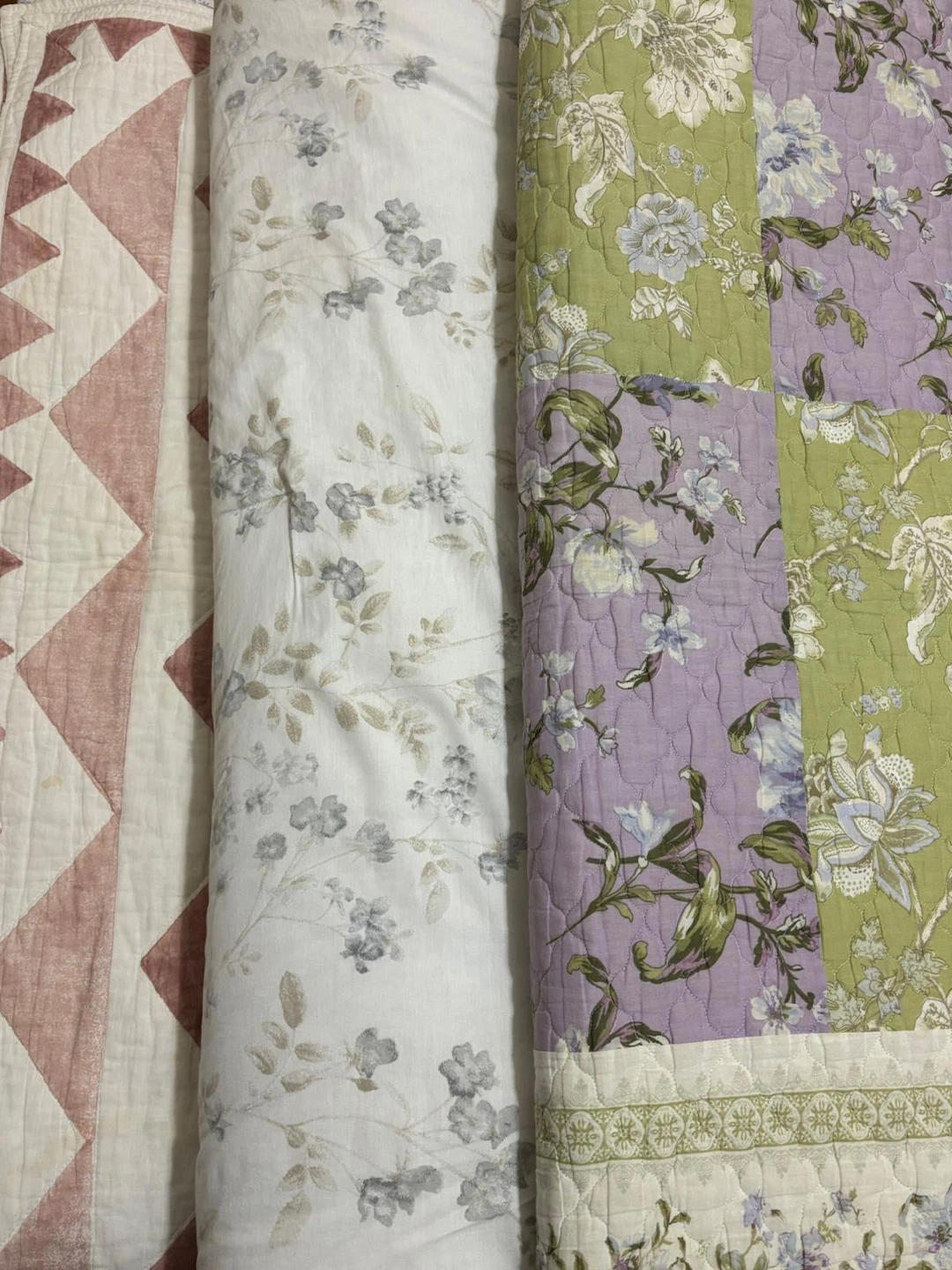 Quilt Set - Floral & Geometric Patterns - photo 3