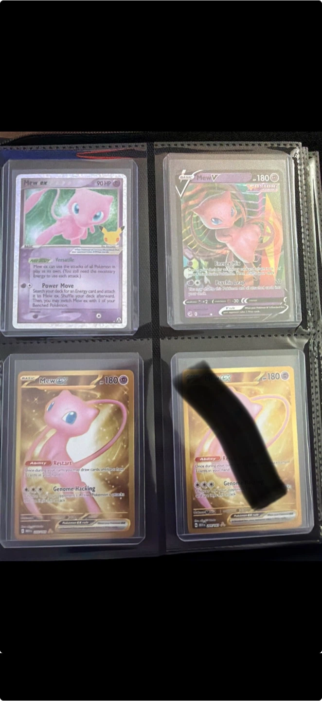 Mew EX and Mew V Pokemon Cards