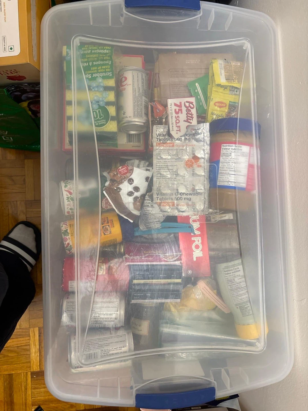 Assorted Food Storage Containers and Kitchen Items