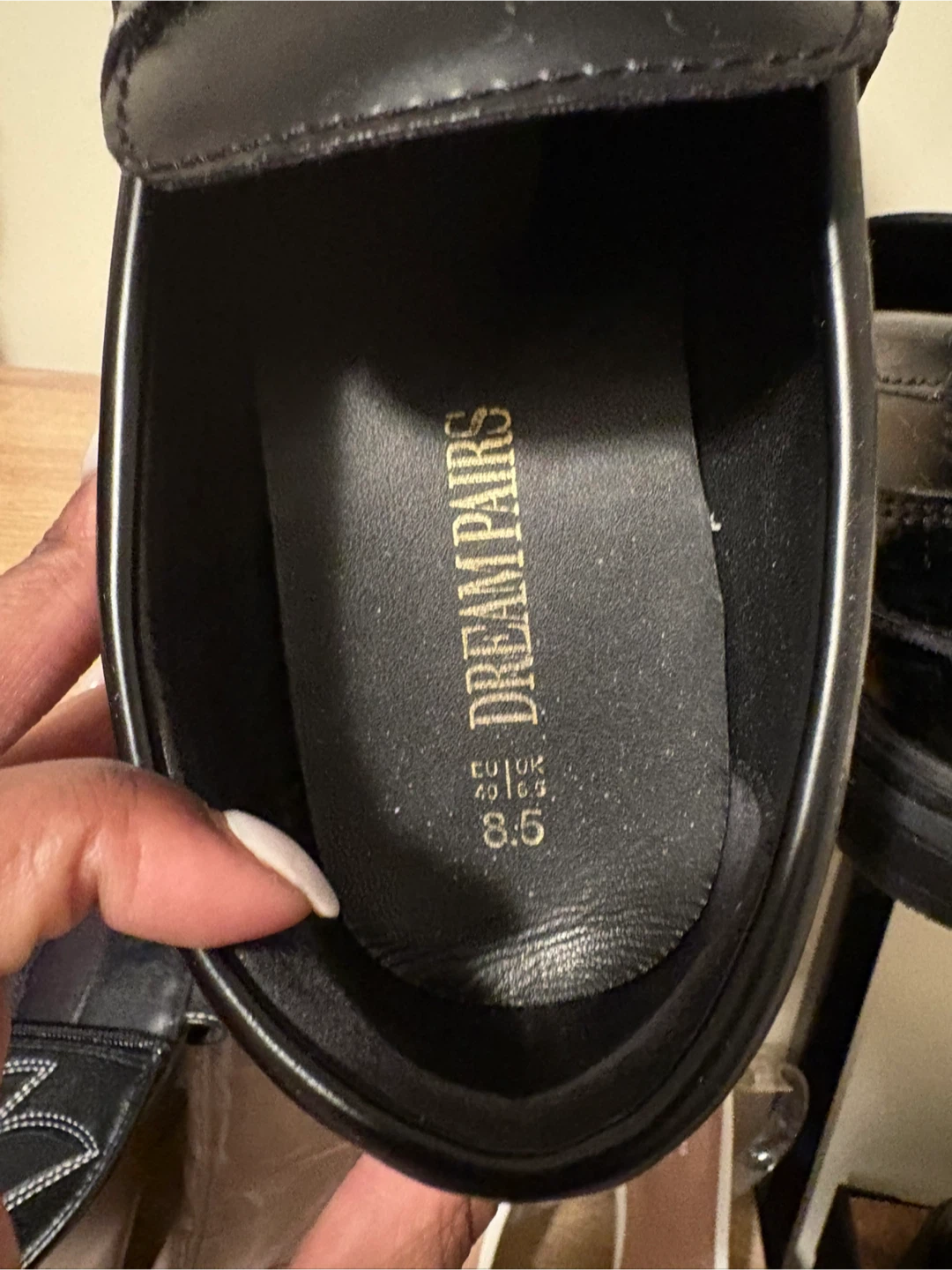Dream Pairs Black Loafers Size 8.5 - photo 3