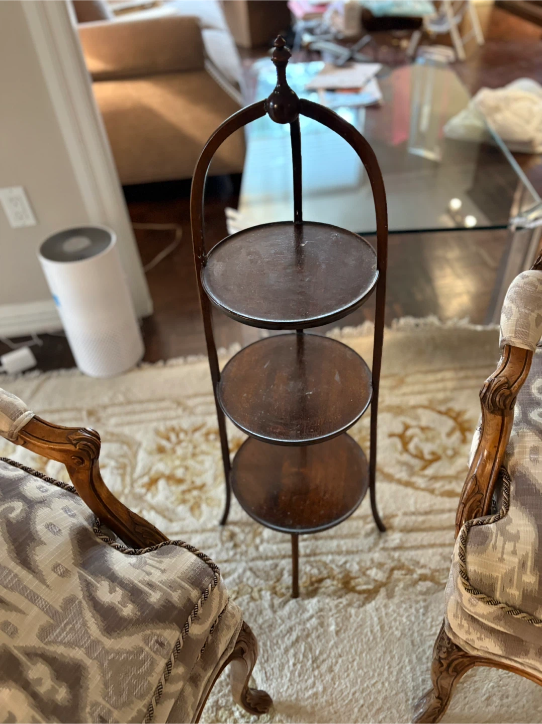 Vintage 3-Tier Wooden Serving Stand
